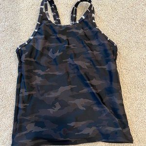 Athleta Girl Camo Tie Dye Tankini Top size L